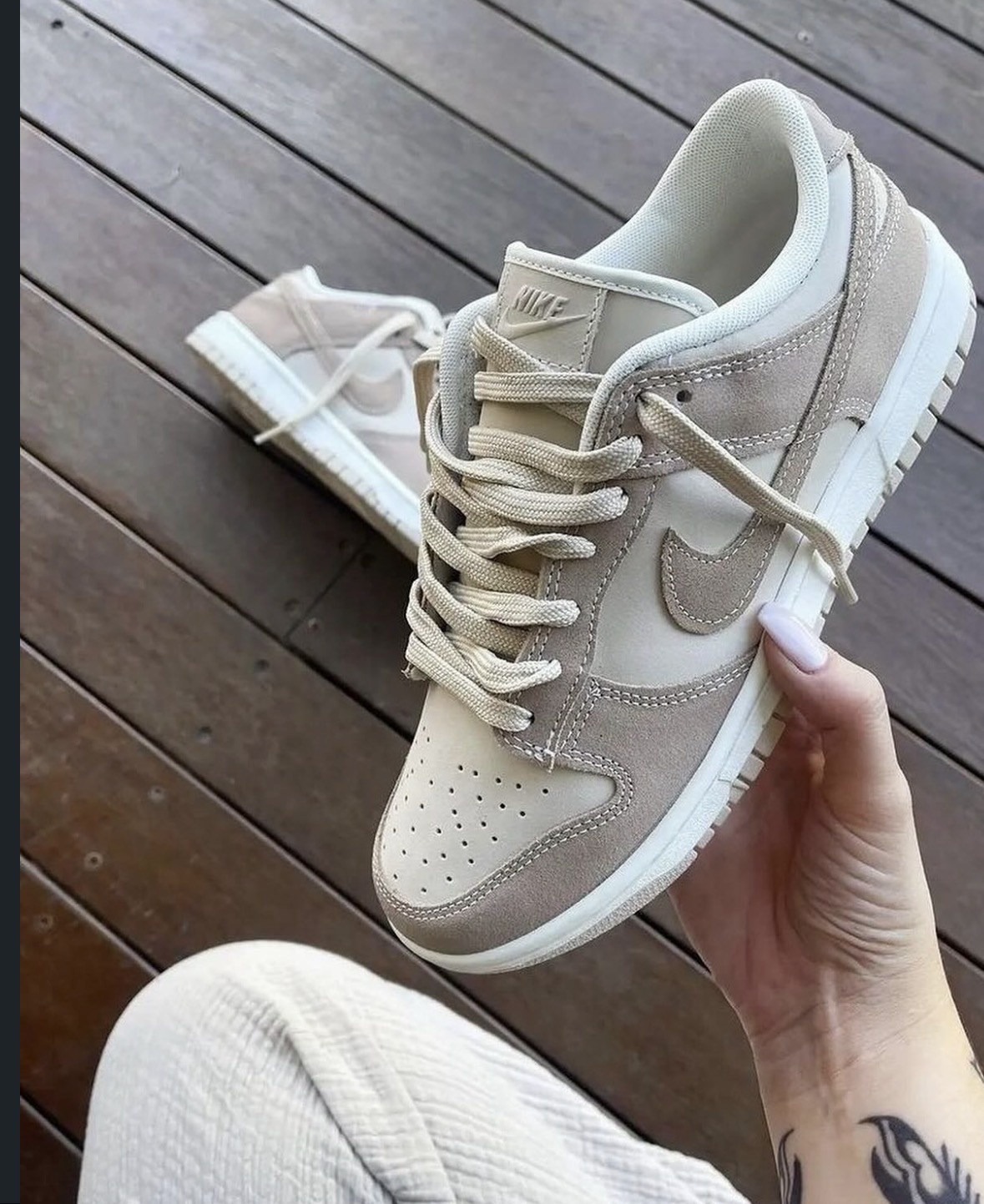 Nike Dunk Low — Sand Suede